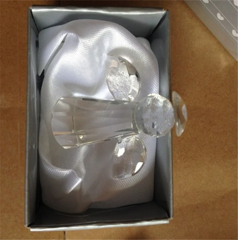 50 шт./лот статуэтка Ангела из кристаллов сувениры и подарки на день рождения