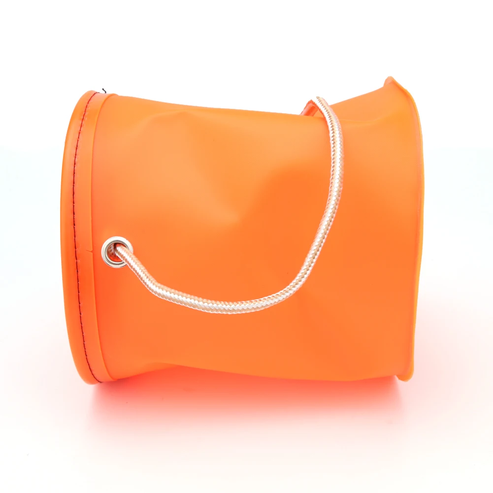 Portable EVA Foldable Shrink Live Fish Water Bucket with Rope Belt Outdoor Camping Fly Carp Fishing Tackle Tool Accessories | Спорт и