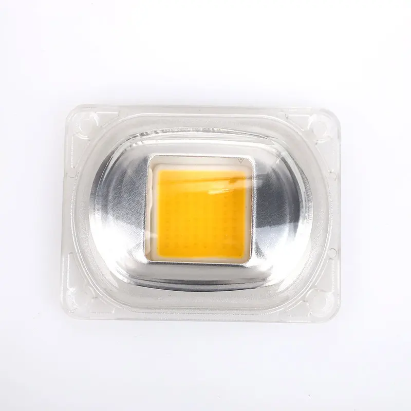 1 Набор светодиодных чипов COB с отражателем объектива 50 Вт 110 В 220 Smart IC DIY для