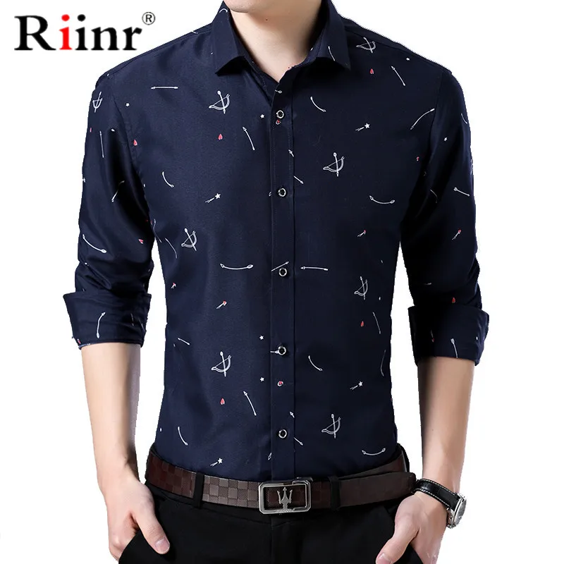 Новое поступление мужская рубашка с ручной росписью однотонная отложным