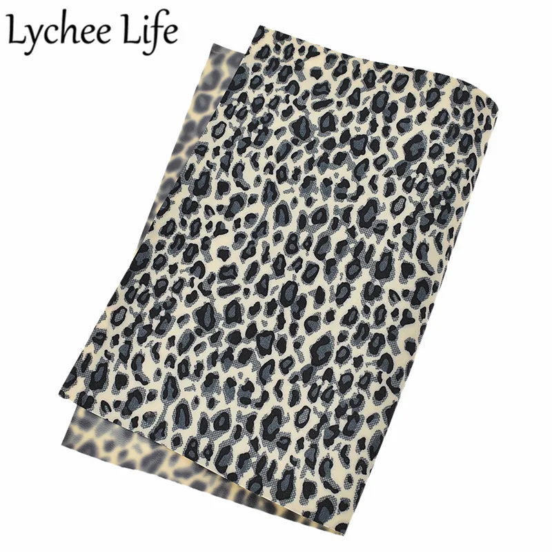 Lychee Life леопардовая набивная кожаная ткань красочные 29x21 см ПВХ ткань DIY ручной работы швейная одежда аксессуары поставки