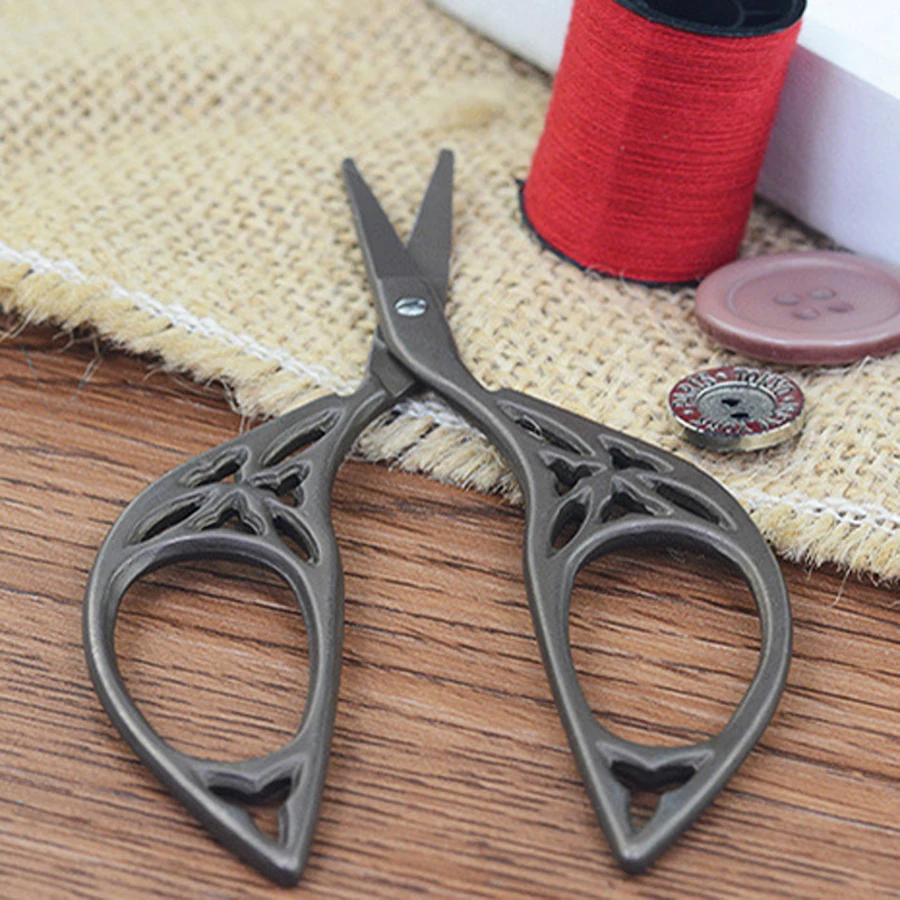 1 шт. европейские винтажные цветочные ножницы из нержавеющей стали швейные