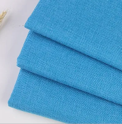 lake blue Покрытая льняная ткань диванная подушка ткань сделай сам Ремесло швейная ткань наружная льняная смешанная ткань обивка 5" в ширину - Цвет: lake blue