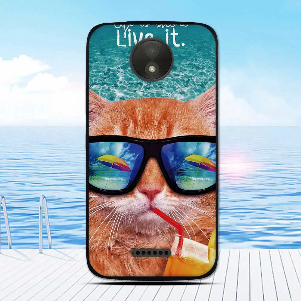 Для Moto C Plus Чехол Мягкий ТПУ чехол для телефона для Motorola C Plus XT1723 XT1724 чехол s Силиконовая задняя крышка для 5,0 дюймов Capas Fundas