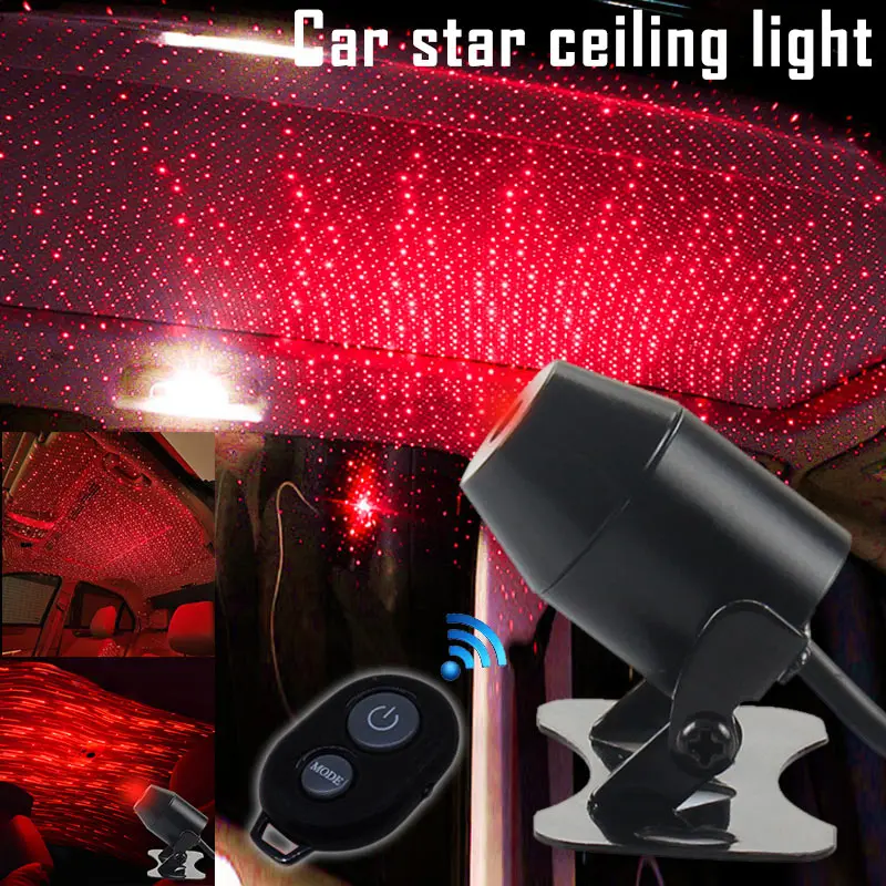 Автомобильный атмосфер лампы Интерьер окружающей среды Star светильник USB ночник