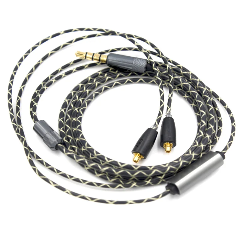 2017 новая Замена Змеиный наушник mmcx кабель для shure se846 se215 se535 с микрофоном ie800 стиль