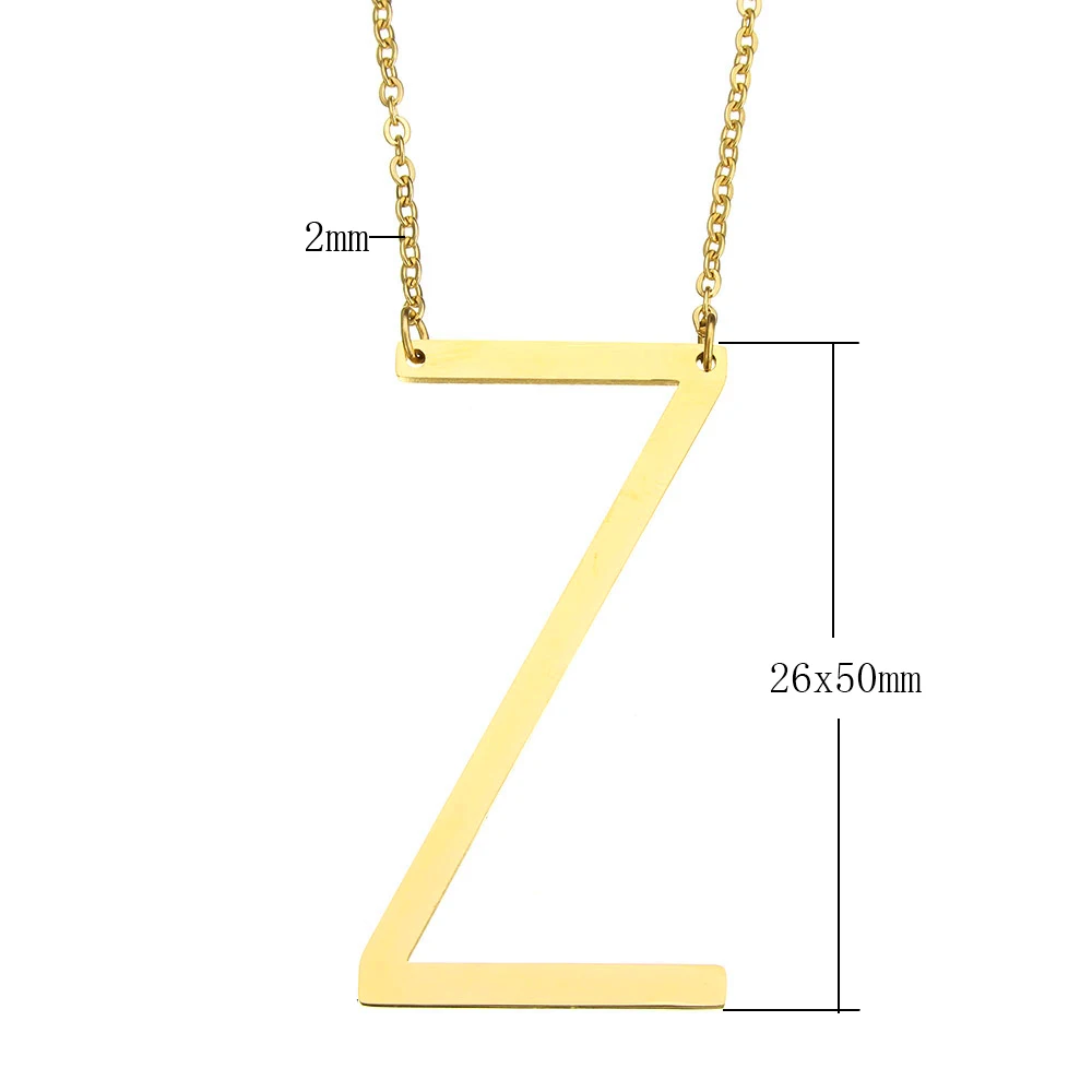 Ожерелье женское модное из нержавеющей стали с подвеской в виде букв| |