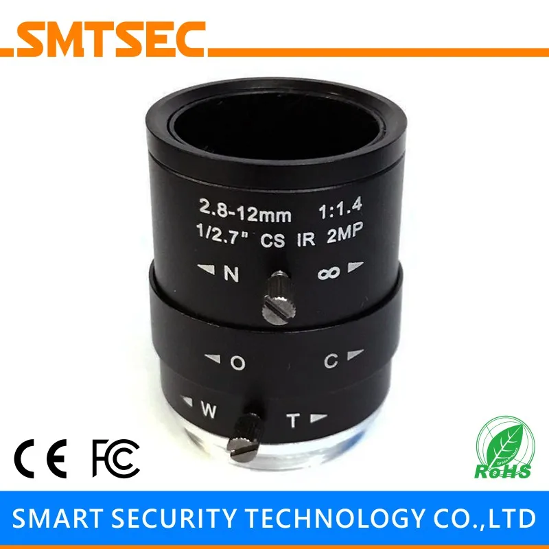 SMTSEC SL 2812M 2 8 12 мм F1.4 1/3 &quotCS Mount варифокальный ручной Радужный 90 28 градусов CCTV