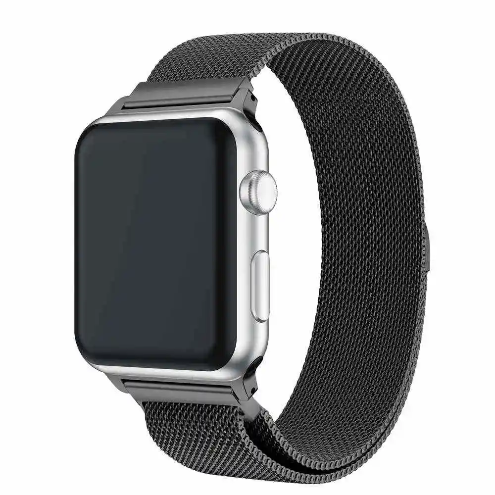 Ремешок для часов из нержавеющей стали Миланская петля Apple Watch series 1/2/3 42 мм 38 40 44