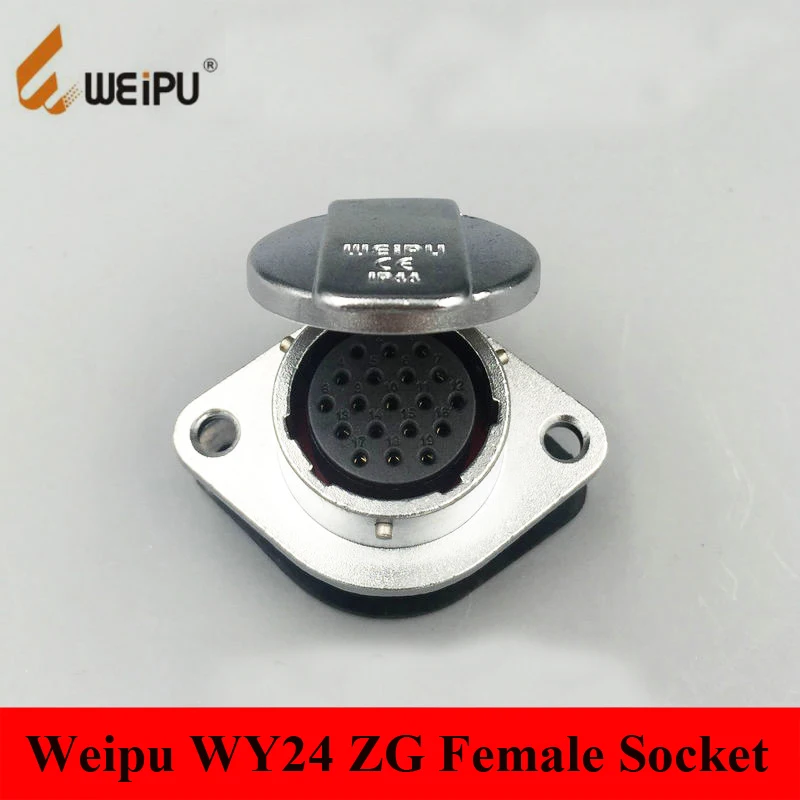 Оригинальные Weipu WY24 разъем ZG 2 3 4 9 10 12 19 Pin отверстие фланец панель крепление гнездо