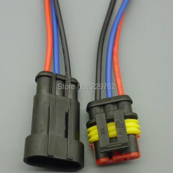 Shhworldsea 10sets1 pin 2 PIN 3 4 5 6 способ провода герметичный разъем автомобильный