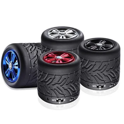 Wireless Bluetooth Speaker Tire Card Phone Hands-free Portable Mini Subwoofer Flat Cannon | Электроника