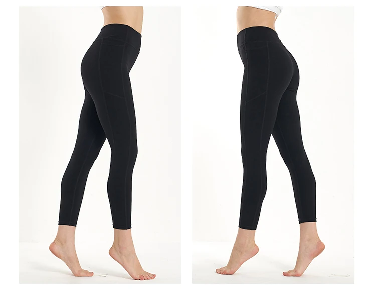 Women's High Waist Tummy Control Workout Leggings Phone Pocket Running Yoga Pants Super Slim Stretchy Gym