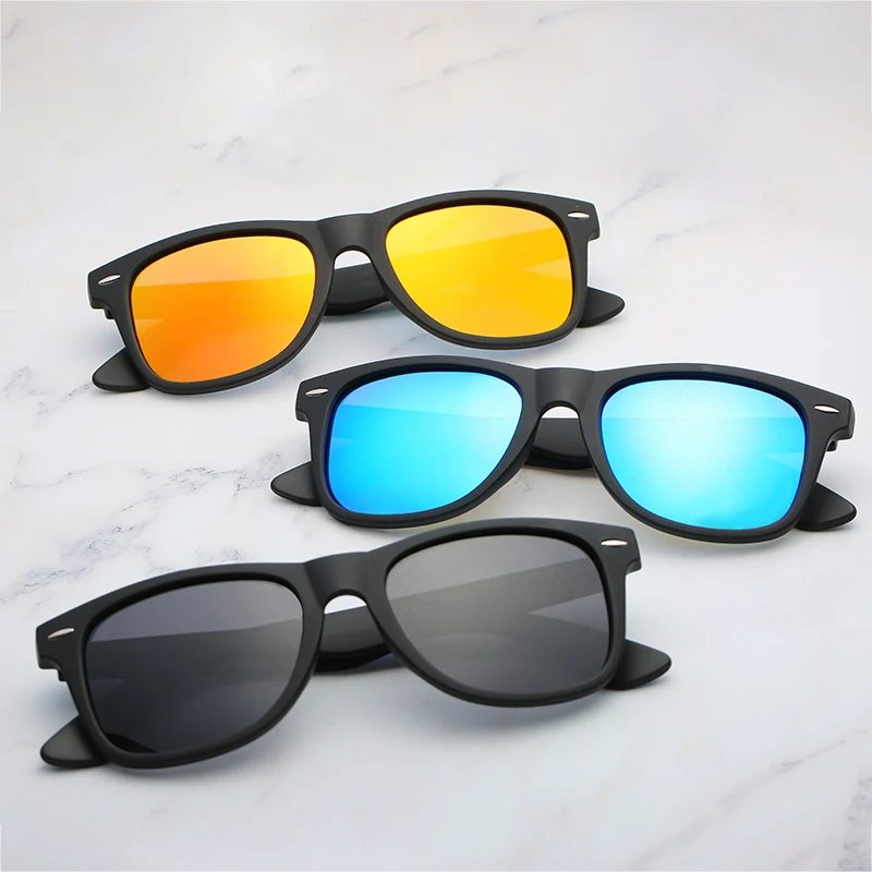 Роскошные очки Классические поляризованные дизайнерский бренд площади кадра