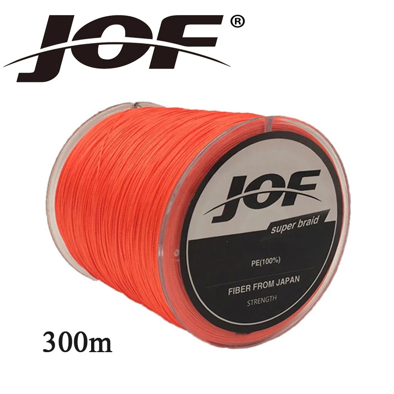 JOF 4 нити рыболовная леска 300 м прочная японская многофиламентная PE плетеная шнур