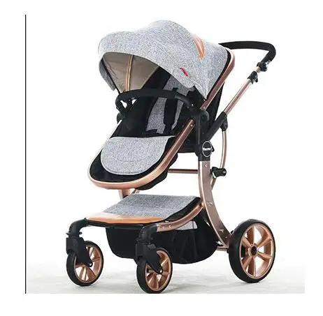 Luxmom детская коляска 2 в 1 Высокое пейзаже Multifunctionc может сидеть или лежать складной четыре сезона Россия - Цвет: Color 5