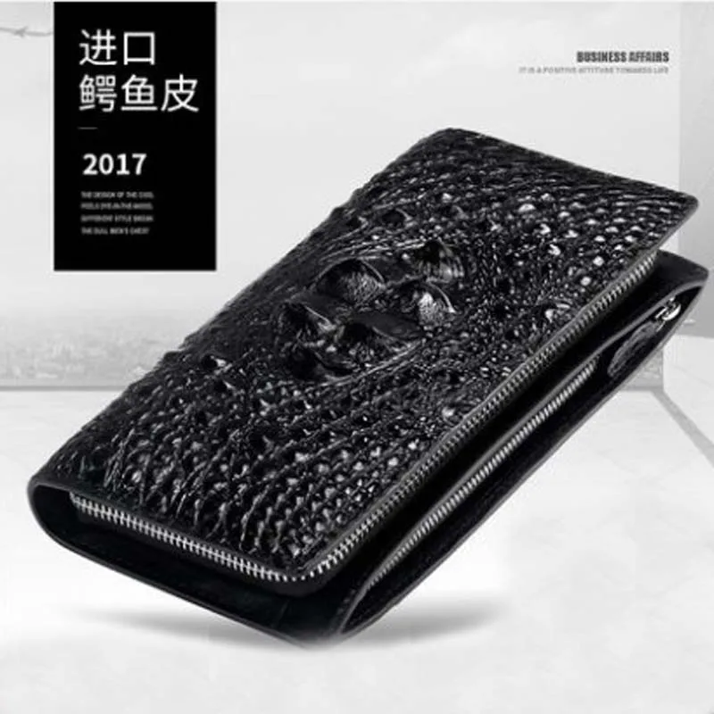 

yuanyu New crocodile leather handbag men Thailand crocodile leather handbag real men clutch bag without splicing large capacity