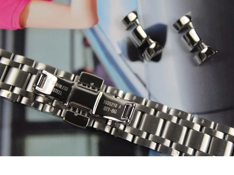 Ремешок для часов T035210A T035207 из нержавеющей стали 18 мм|watch band|strap watch bandstrap |
