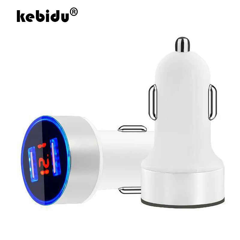 Автомобильное зарядное устройство kebidu с двумя USB портами 5 В 3 1 А|Зарядные