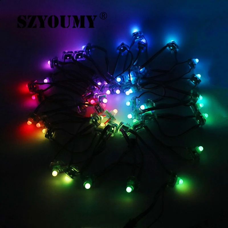 SZYOUMY квадратный тип DC12V 5В 12 мм WS2811 Светодиодный пиксельный узел светильник