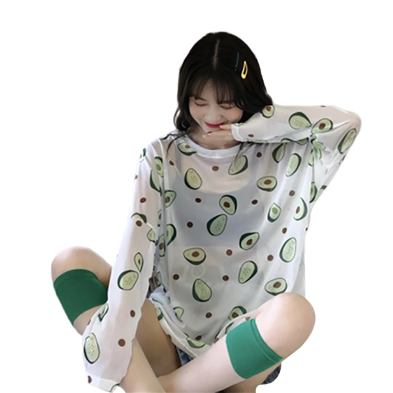 2 цвета Mihoshop Ulzzang Корейская женская модная одежда милая свободная сетчатая