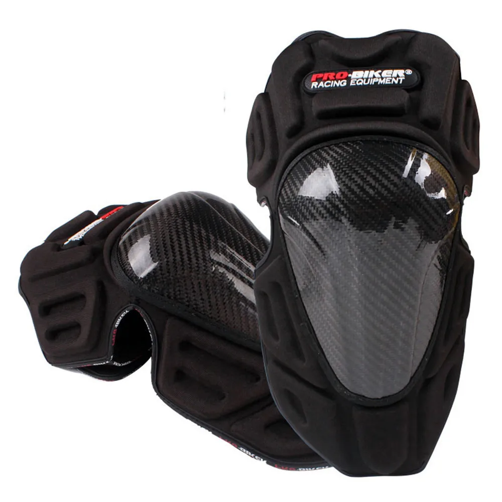 ELBOW PADS PRO-BIKER мотоциклетные наколенники из углеродного волокна Налокотники и наколенники защитные щитки для мотокросса оборудование для защиты колена - Цвет: ELBOW PADS