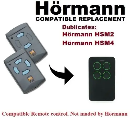 Hormann HSM2 HSM4 868 мГц (синий пуговицы только) Удаленная Управление