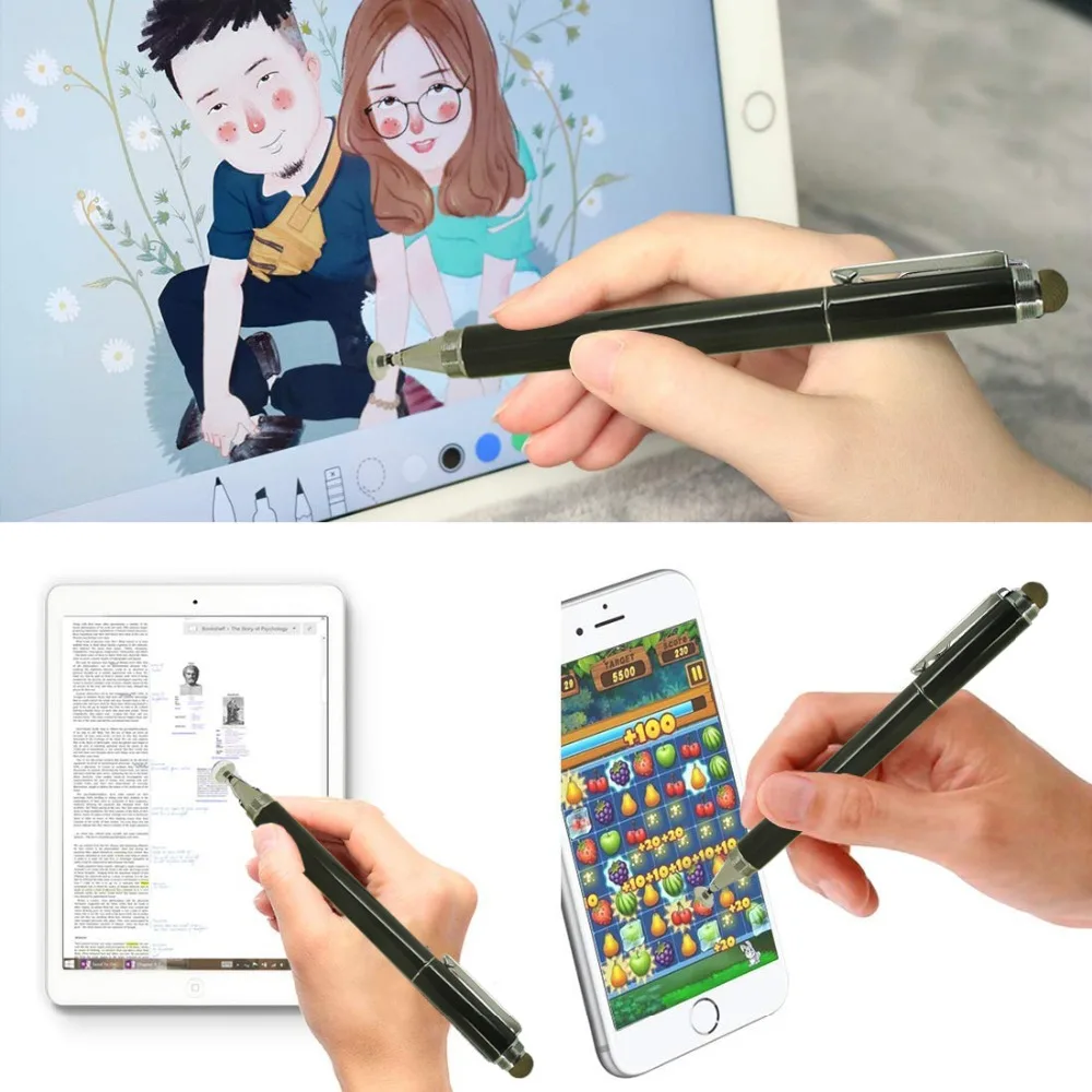 ACMECN 4 in 1 Universal Stylus Disc Touch Screen Pen for all Capacitive Cell Phones Tablets Laptops Ball | Канцтовары для офиса и