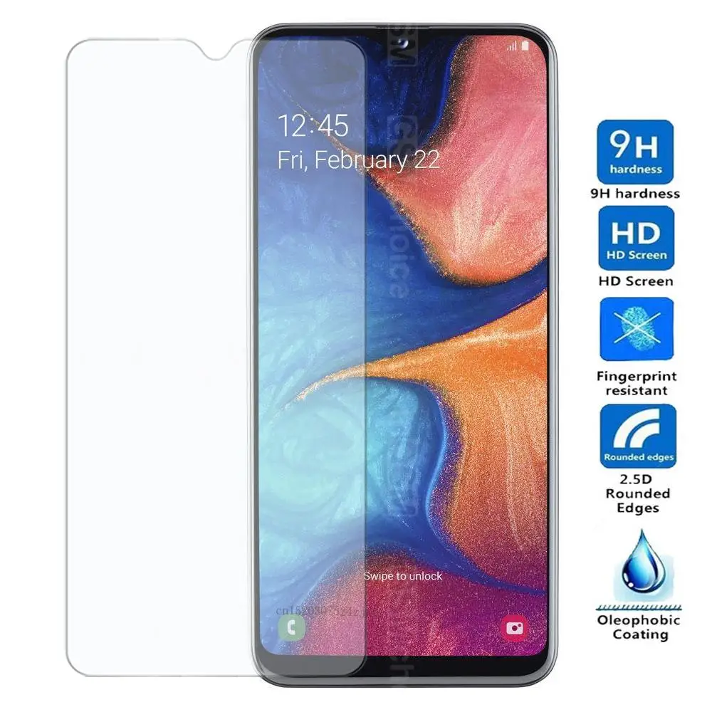 Закаленное стекло для Samsung Galaxy A20 защита экрана 2.5D 9H закаленное A20e защитная