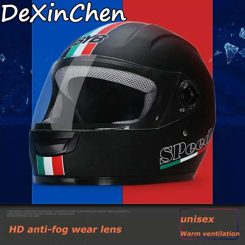 Мотоциклетный шлем с полным лицом мотоциклетные винтажные шлемы