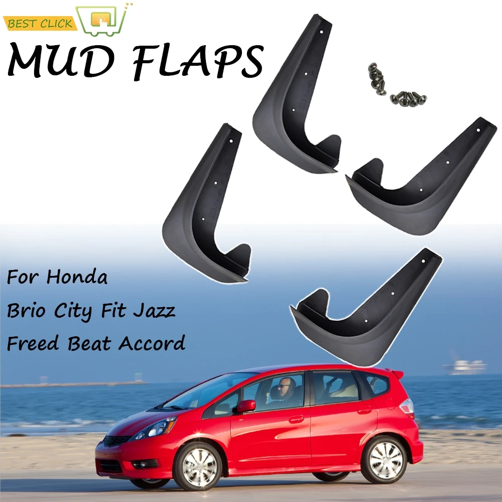 

Universal Mud Flaps Mudflaps Splash Guards Mudguards For Honda Brio DD1 DD2 City Fit Jazz Freed Beat Accord Beat Capa Logo Zest