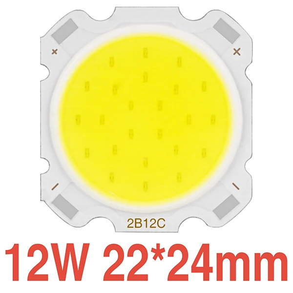 18mm 12W DIY светодиодный чип COB 3 Вт 5 Вт 7 Вт 10 Вт 12 Вт 15 Вт высокой мощности Яркость Lumen лампа DC9-50V для напольный светильник Точечный светильник Холодный белый/теплый белый/белый - Испускаемый цвет: 18mm 12W