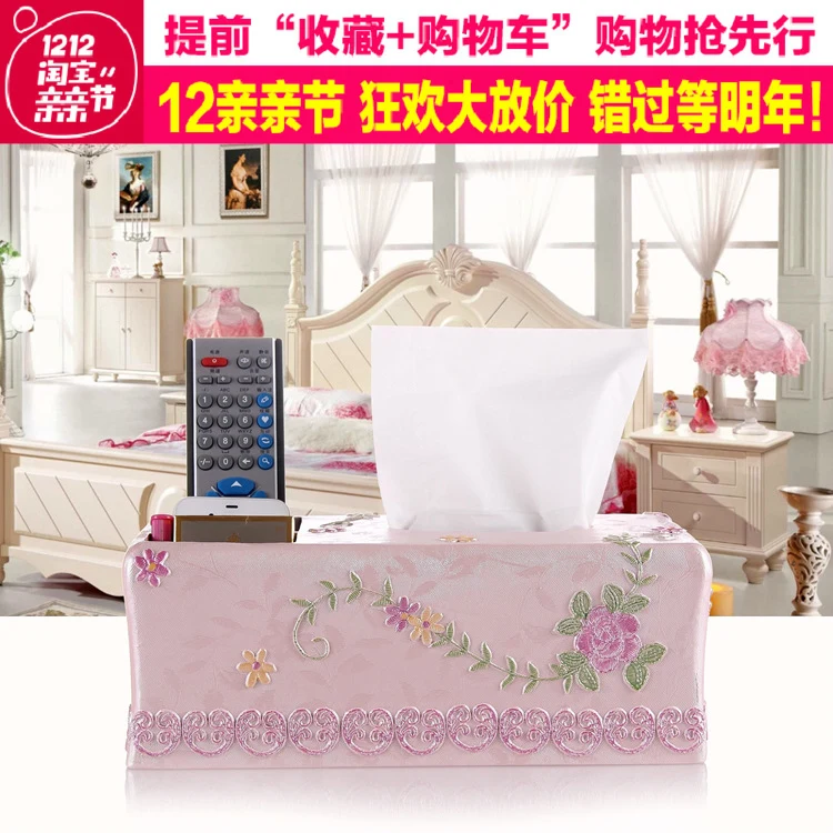 

European napkin paper box European style paper box, European style resin, garden style paper box, remote control box