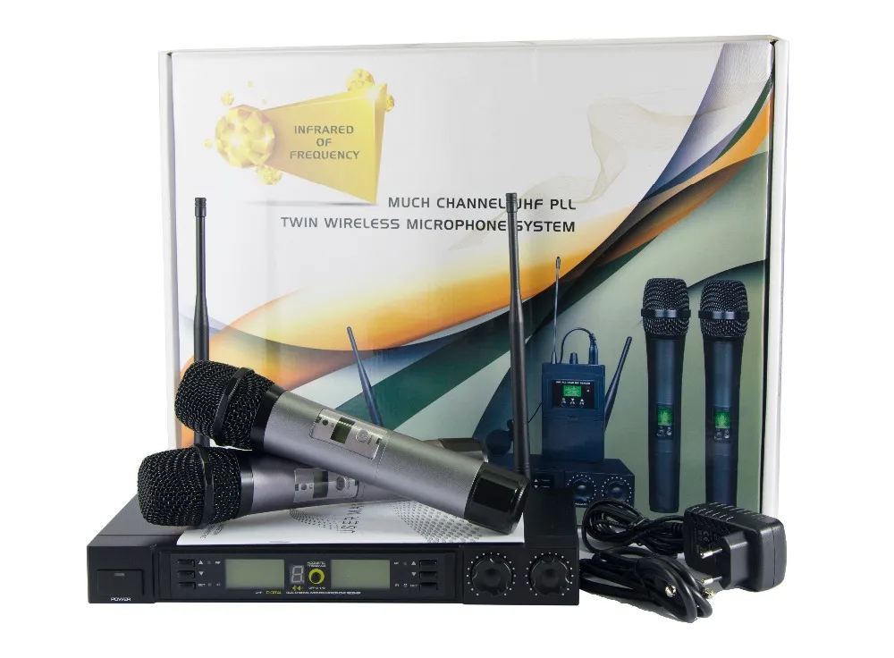 IiiMymic DF B 200 канальный UHF беспроводной микрофон Система со звуковым эффектом 2
