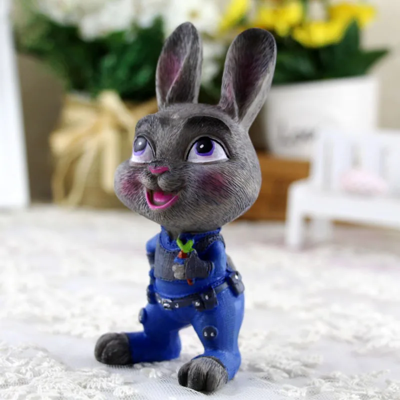 2 шт./лот украшения в виде кролика из смолы милые фигурки аниме и Миньоны