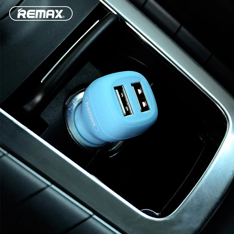 Автомобильное зарядное устройство Remax с 2 USB портами макс. 4 А адаптер для быстрой