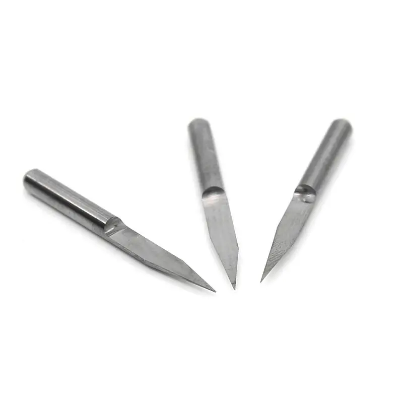 10PCS CNC cutter tools PCB tungsten steel V-type computer engraving milling 10 degrees 0.3mm router cutting | Инструменты