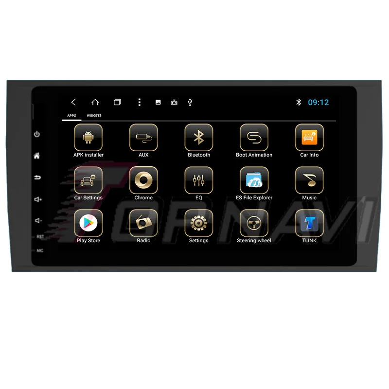 Автомобильный GPS-навигатор TOPNAVI 8 дюймов Android 1 для Porsche Cayenne 2003 2004 2005 2006 2007 2008 2009 2010