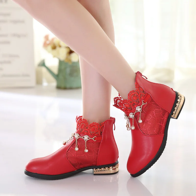 2018 весна осень мода женские высокий каблук кожаная обувь новые женщины детская