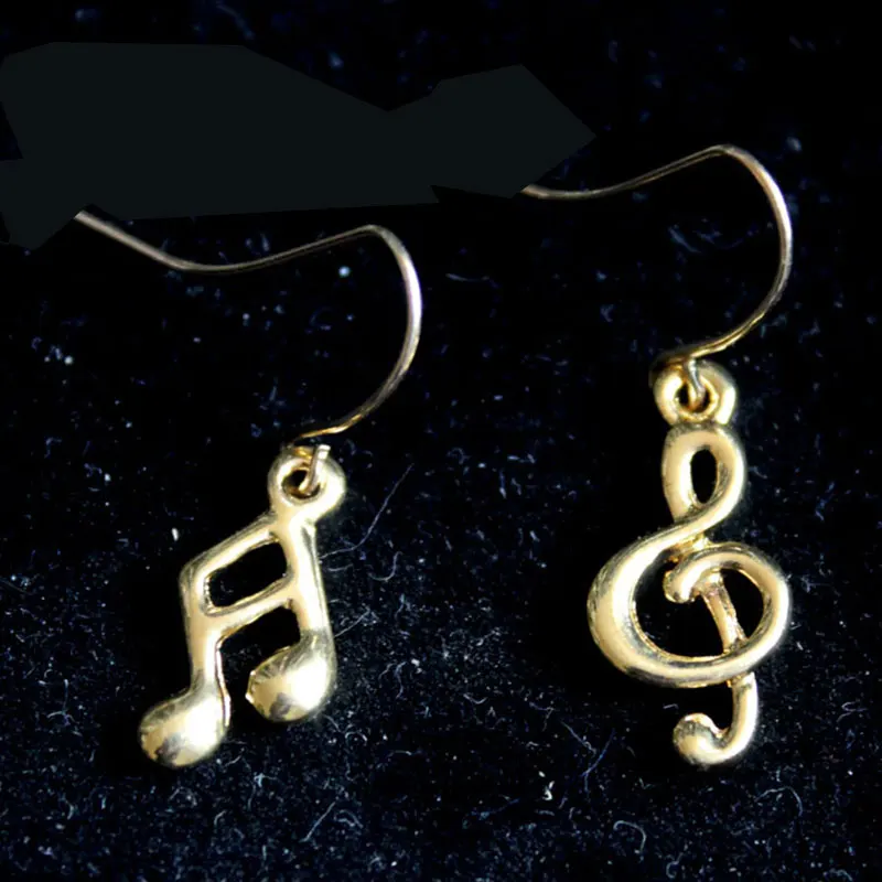 Серьги с символом музыки нестандартные серьги музыки|earrings music note|earrings fashionfashion