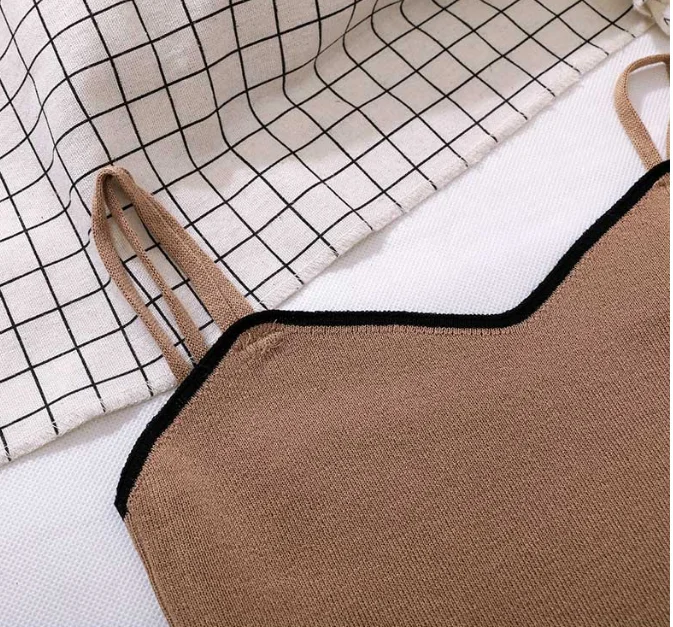 Женский комплект одежды Amolapha рубашка с ремнями и широкими брюками Летний жилет