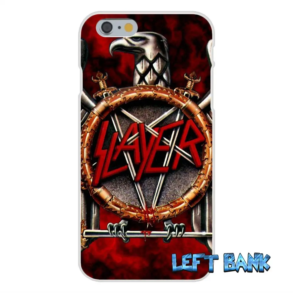 Мягкий Силиконовый ТПУ прозрачный чехол с логотипом Slayer Pentagram для iPhone 4 4S 5 5S 5C SE 6 6S