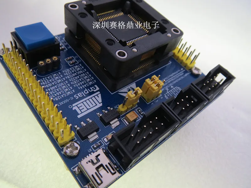 Оригинальное тестовое сиденье ATMEL IC ATmega645/mega1281/mega2561/mega325 зажигающее устройство
