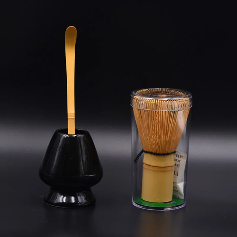 3 Pcs Retro Bamboo Matcha Tea Whisk Set for Japanese Tea Ceremony Dropshipping FAS