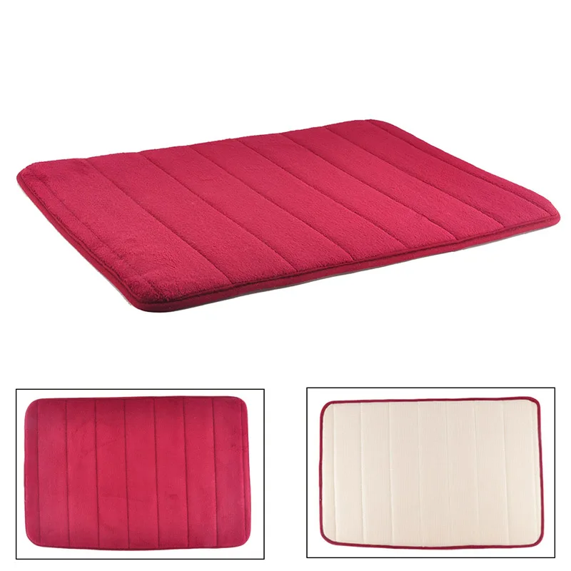 Всасывающий бархатной ткани Кухня коврик для спальни ванной на нескользящей