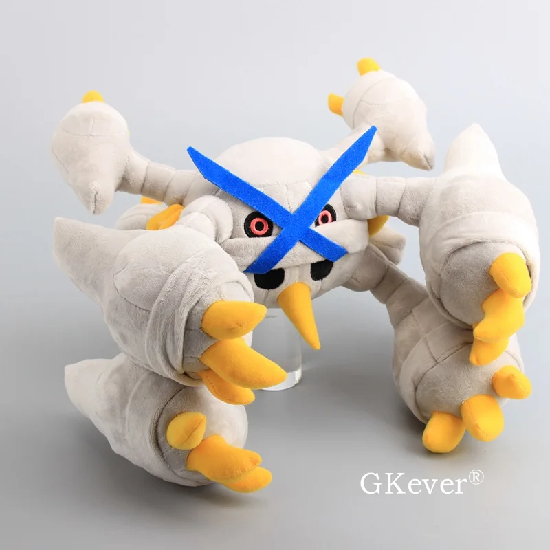 Metagross Gray 33cm Пикачу Мега серия Guzzlord Buzzwole Tyranitar плюшевая игрушка магнмитовый Machamp Mega Banette роскошное качество 24-36 см - Цвет: Metagross Gray 33cm