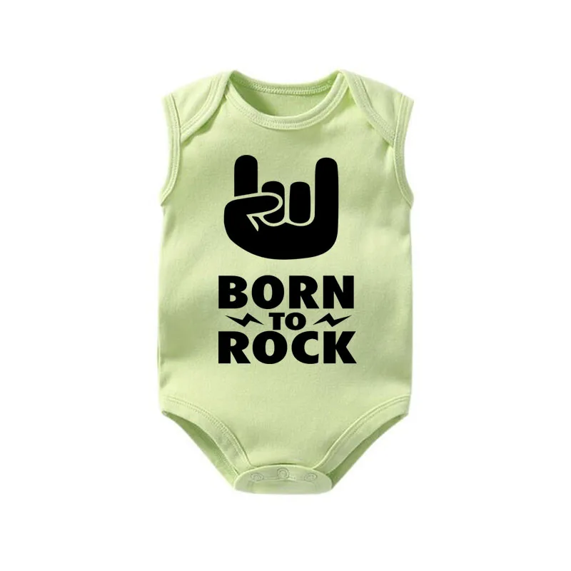 Детский хлопковый боди Born to Rock крутая одежда для малышей новые детские подарки