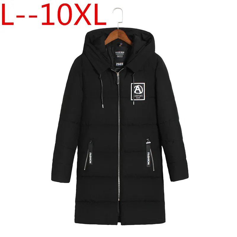 

10XL 8XL 6XL High Quality Parka Men Winter Long Jacket Men Thick Cotton-Padded Jacket Mens Parka Coat Male Fashion Casual Coats