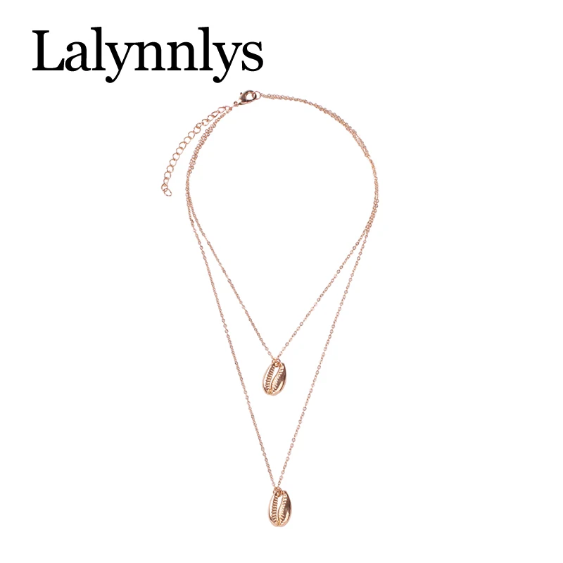 Lalynnlys ретро серьги капли из ракушки для женщин девушек золотого цвета