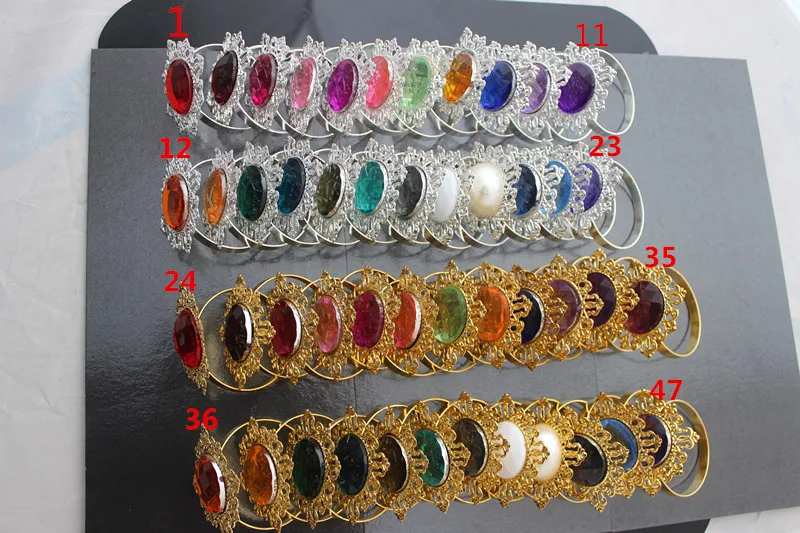 47 цветов 100 шт./лот многоцветные кольца для салфеток из стразов оптовая продажа